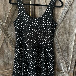 H&M Black and White Polka Dot Mini Dress